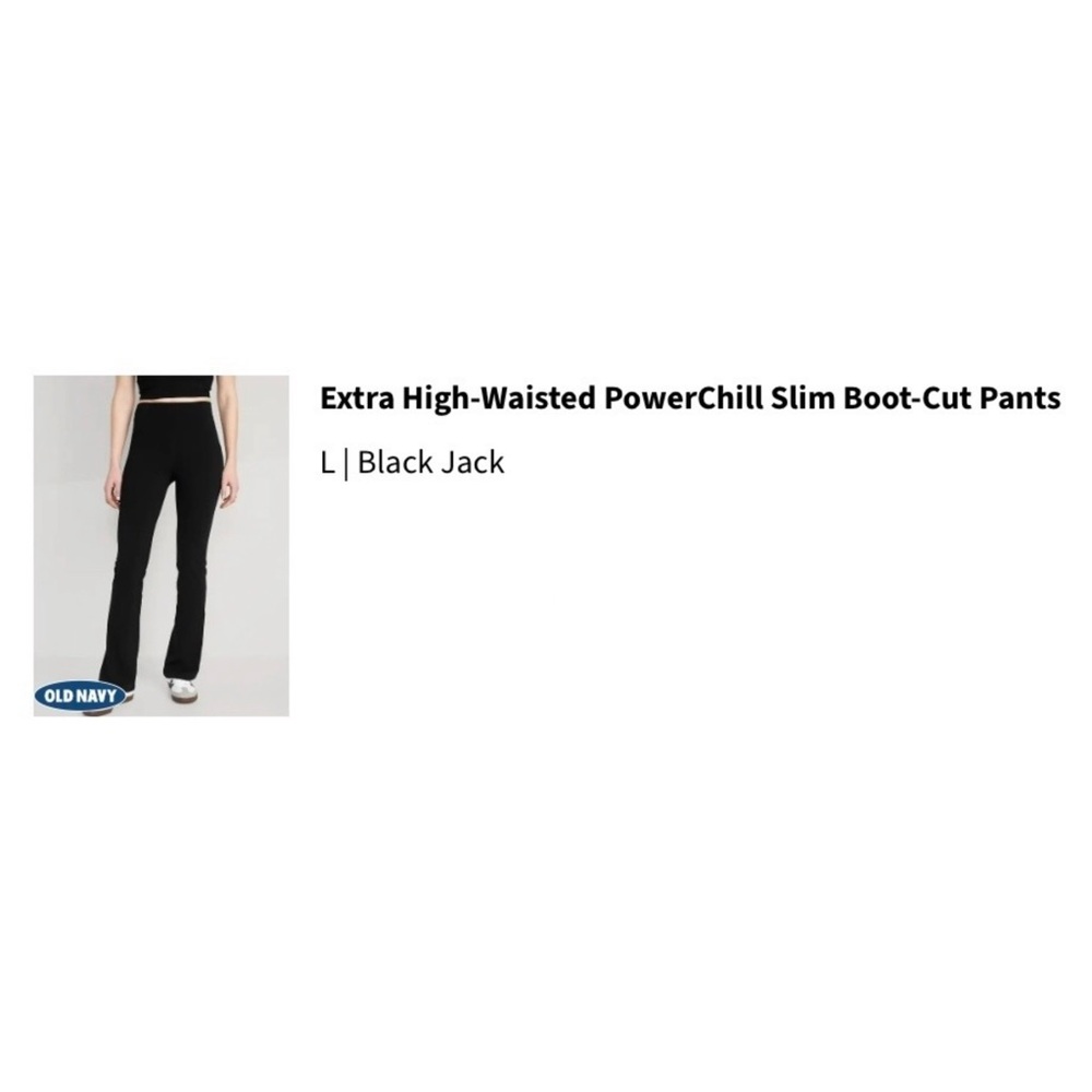 Old Navy Black Boot-Cut Pants
